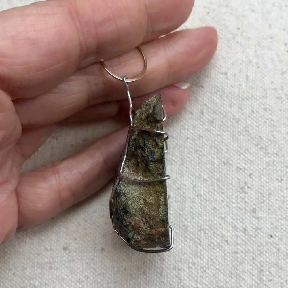 Melissa Joy Manning Caged Geode Necklace
